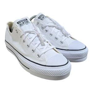 CONVERSE Women's Chuck Taylor All Star Lift Platform Low Top Sneakers Size 10.5